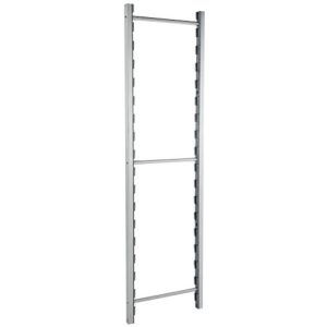 Vertical polypropylene shelves