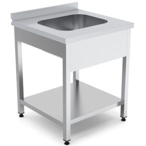 Work Table With 1 Sink 600 / 700 (Demontable)