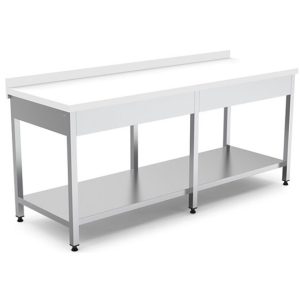 Work Table with Bottom Shelf Polyethylen (Demontable)