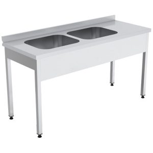 Work Tables with 2 Sink 600 (Demounted)