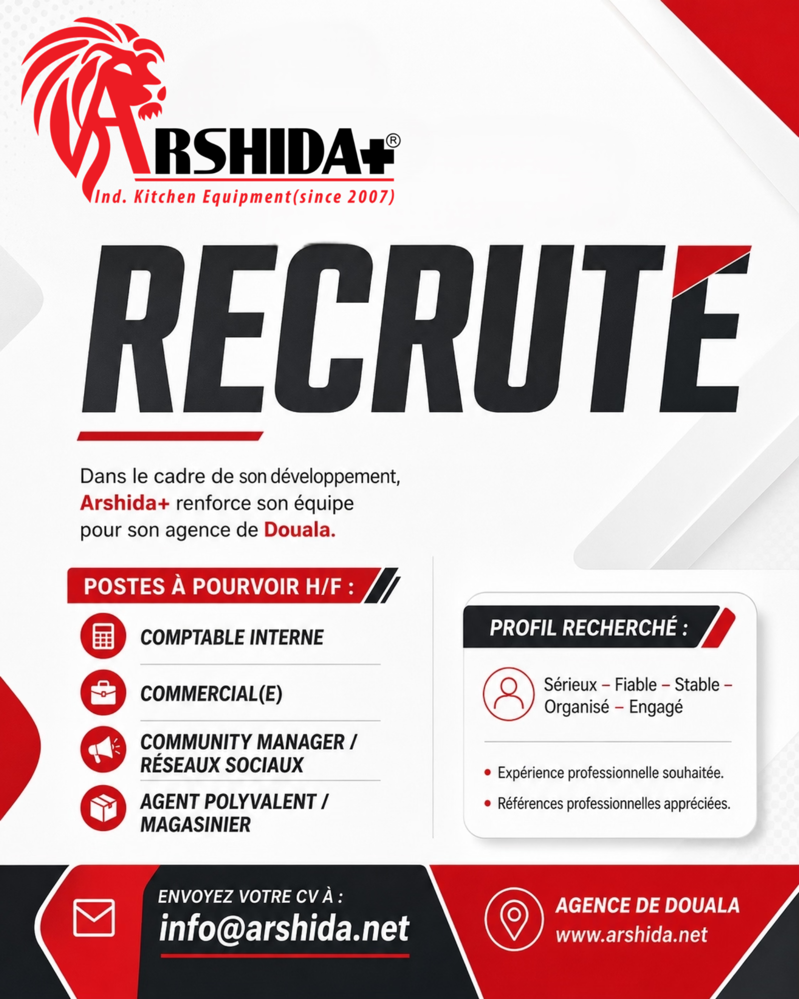 Arshida Recruitment
